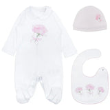 GIFT-SET(FOOTIE-F/S+HAT+-BIB-ROSE-PRINT)-118745-1