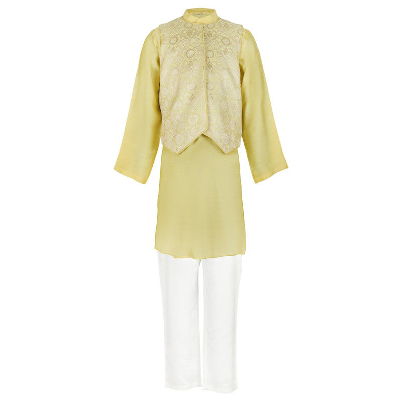 JACQUARD-KURTA-KOTI-SET-118769-1