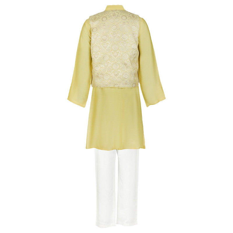 JACQUARD-KURTA-KOTI-SET-118769-2