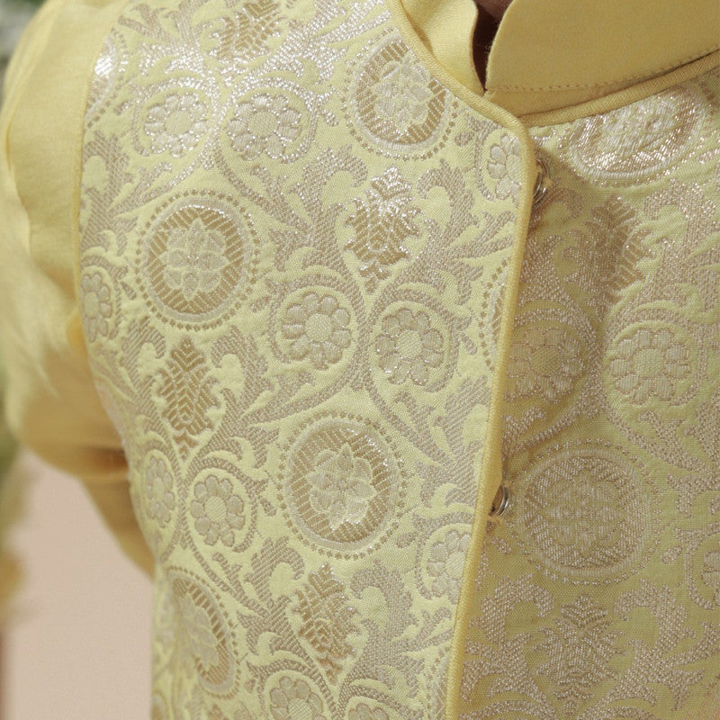JACQUARD-KURTA-KOTI-SET-118769-3