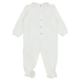 Versace White Babygrow With Metallic Medusa Print