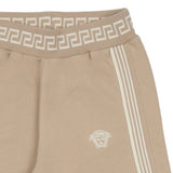 Versace Beige Joggers With Greca & Medusa Logos