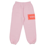Versace Pink 90S Vintage Logo Kids Sweatpants