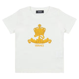 Versace White Logo Crest T-Shirt