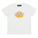 Versace White Studded Medusa Coral T-Shirt