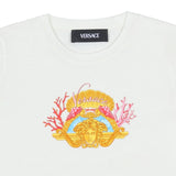 Versace White Studded Medusa Coral T-Shirt