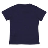 Versace Navy Safety Pin Logo T-Shirt