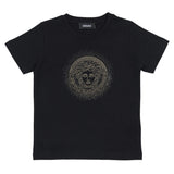 Versace Black Embellished Medusa T-Shirt