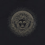 Versace Black Embellished Medusa T-Shirt