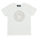 Versace White Medusa Graphic Print T-Shirt