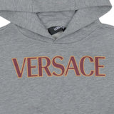 Versace Grey Logo Print Hoodie
