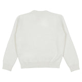 Versace White Medusa Towel-Stitch Sweater