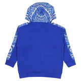 Versace Blue Barocco Foulard Hoodie
