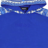 Versace Blue Barocco Foulard Hoodie