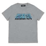 Versace Grey Graphic Print T-Shirt