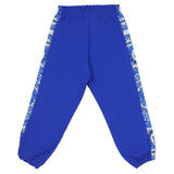 Versace Blue Barocco Foulard Trim Joggers