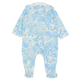 Versace Blue Underwater Barocco Baby Sleepsuit Set