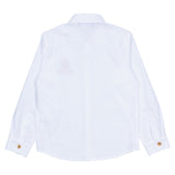 Versace White Oxford Logo Crest Shirt