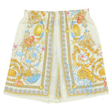 Versace Ivory & Gold Underwater Barocco Shorts