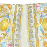 Versace Ivory & Gold Underwater Barocco Shorts