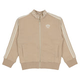 Versace Beige Zip-Up Top With Medusa & Greca Detail