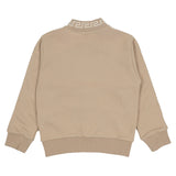 Versace Beige Zip-Up Top With Medusa & Greca Detail