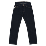 Versace Navy Embroidered Medusa Jeans