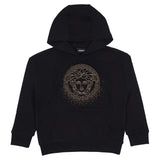 Versace Black Medusa-Crystal-Embellished Hoodie