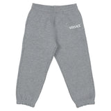 Versace Grey Joggers With Logo Print