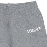 Versace Grey Joggers With Logo Print