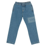 Versace Blue 90S Vintage Logo Denim Jeans