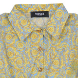 Versace Gold Barocco Allover Shirt Dress