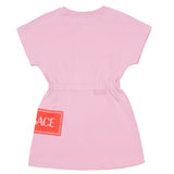 Versace Pink 90S Vintage Logo Sweatshirt Dress