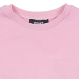 Versace Pink 90S Vintage Logo Sweatshirt Dress