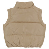 Versace Beige Logo Puffer Vest