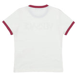 Versace White & Red Logo Print T-Shirt