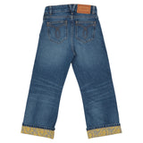 Versace Blue Barocco Allover Jeans