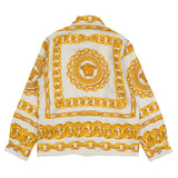 Versace Beige & Gold Pattern-Printed Shirt