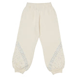 Versace White Greca-Embroidered Joggers