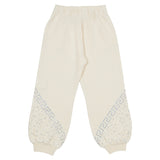 Versace White Greca-Embroidered Joggers