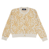 Versace Gold Barocco Allover Cardigan