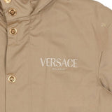 Versace Beige Embroidered Versace Milano Parka Jacket