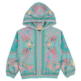 Versace Green Underwater Barocco Windbreaker Jacket