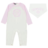 Versace White & Pink Medusa Logo Babygrow Gift Set