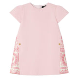 Versace Pink Barocco Foulard Dress