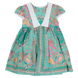 Versace Green Underwater Barocco Print Dress