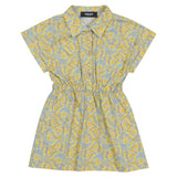 Versace Yellow Barocco Allover Shirt Dress