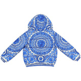Versace Reversible Blue Barocco Down Padded Jacket