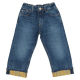 Versace Blue Barocco Allover Jeans