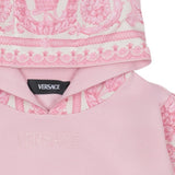 Versace Pink Barocco Foulard Hoodie